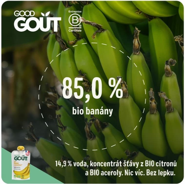 Good Gout BIO Kapsička banán