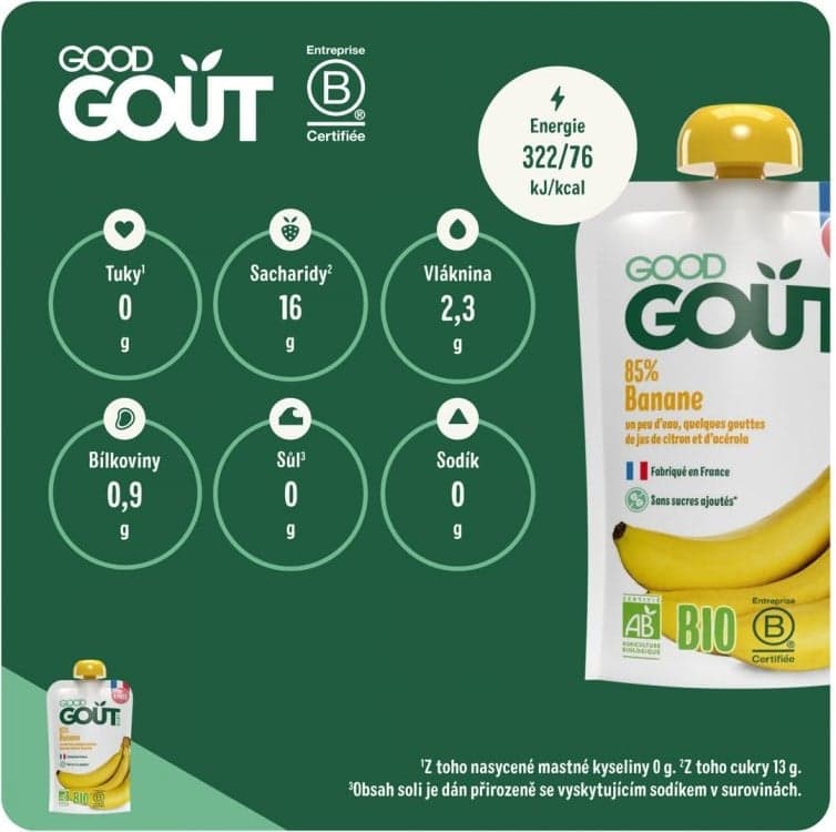 Good Gout BIO Kapsička banán