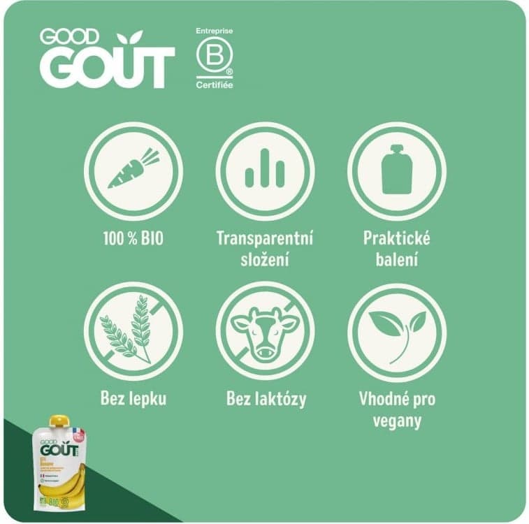 Good Gout BIO Kapsička banán
