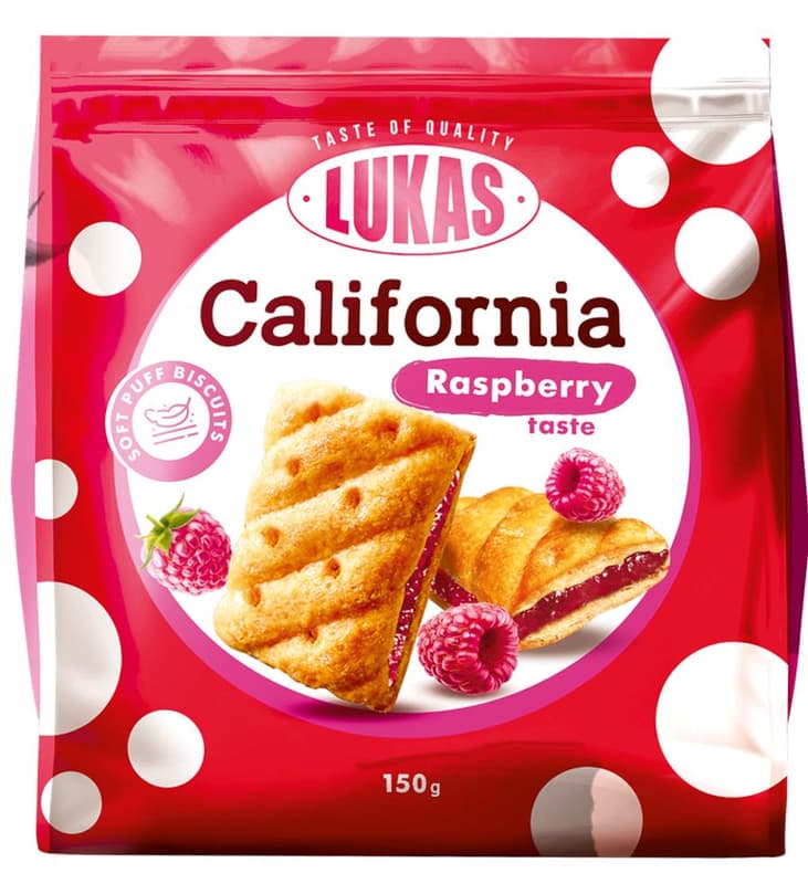 California Sušenky malinové