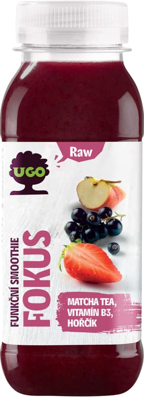 UGO Functional Smoothie Focus – apple, blackcurrant, strawberry