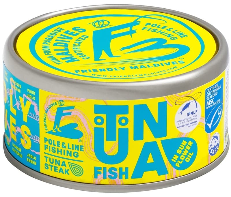 Friendly Maldives MSC tuna steak in sunflower oil 