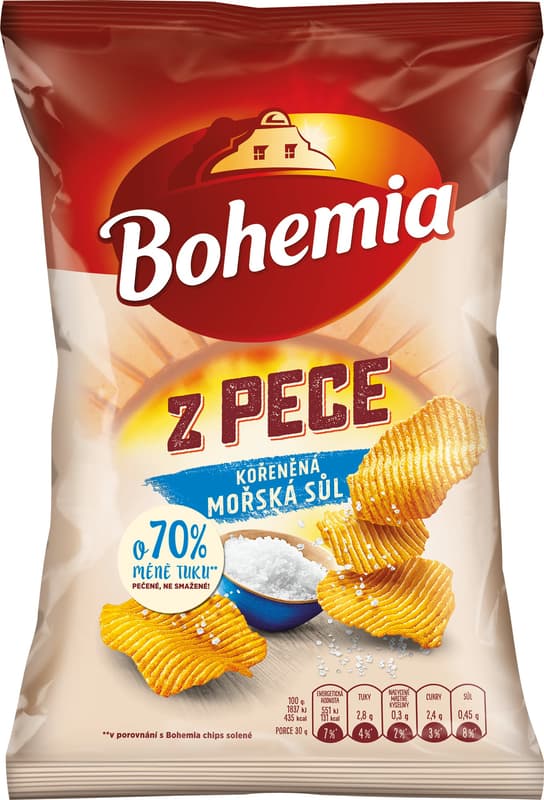 Bohemia chips Z Pece kořeněná mořská sůl
