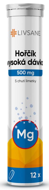 LIVSANE Magnesium high dose 500mg effervescent tablets 12pcs