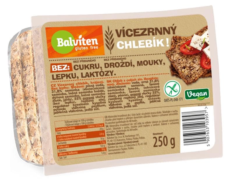 Balviten Multigrain bread