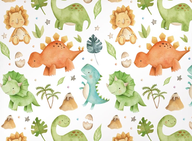 Balicí papír dinosauři 2×1 m