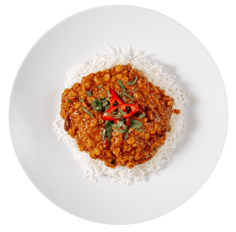 Olive Mix Dall with basmati rice