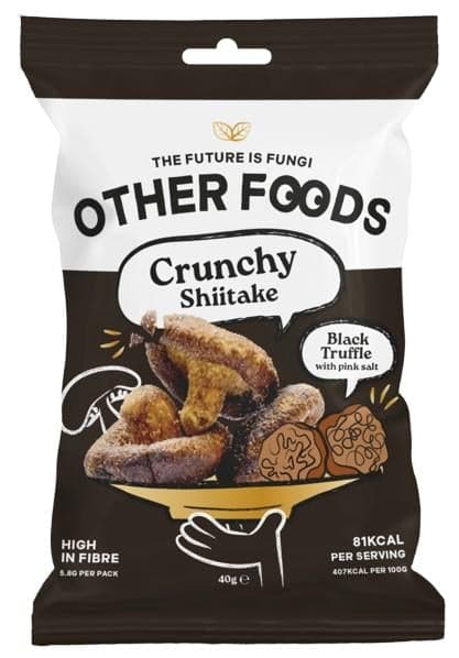 Other Foods Crispy Shiitake Chips with Black Truffle and Pink Salt
