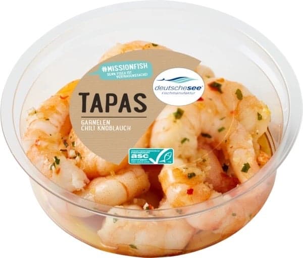 Deutsche See Garlic and chilli prawns
