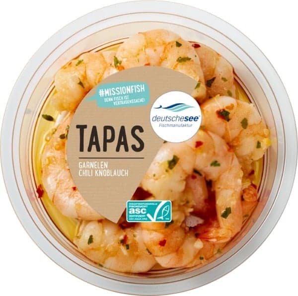 Deutsche See Garlic and chilli prawns