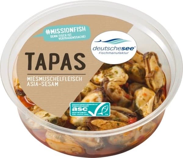 Deutsche See Shelled mussels Asia and sesam