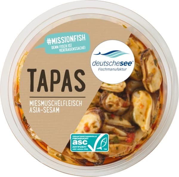 Deutsche See Shelled mussels Asia and sesam