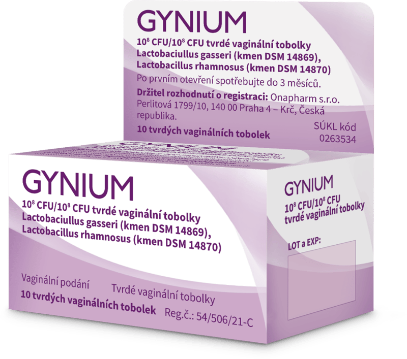 GYNIUM 1X10^8CFU/1X10^8CFU VAG CPS DUR 10
