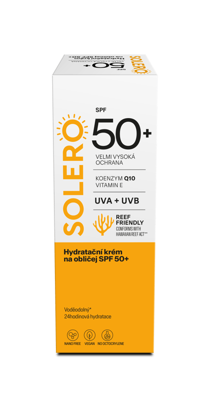 SOLERO Moisturizing Face Cream SPF50+ 50ml