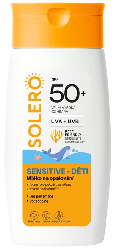SOLERO Sunscreen Milk SENSITIVE CHILDREN SPF50+ 200ml