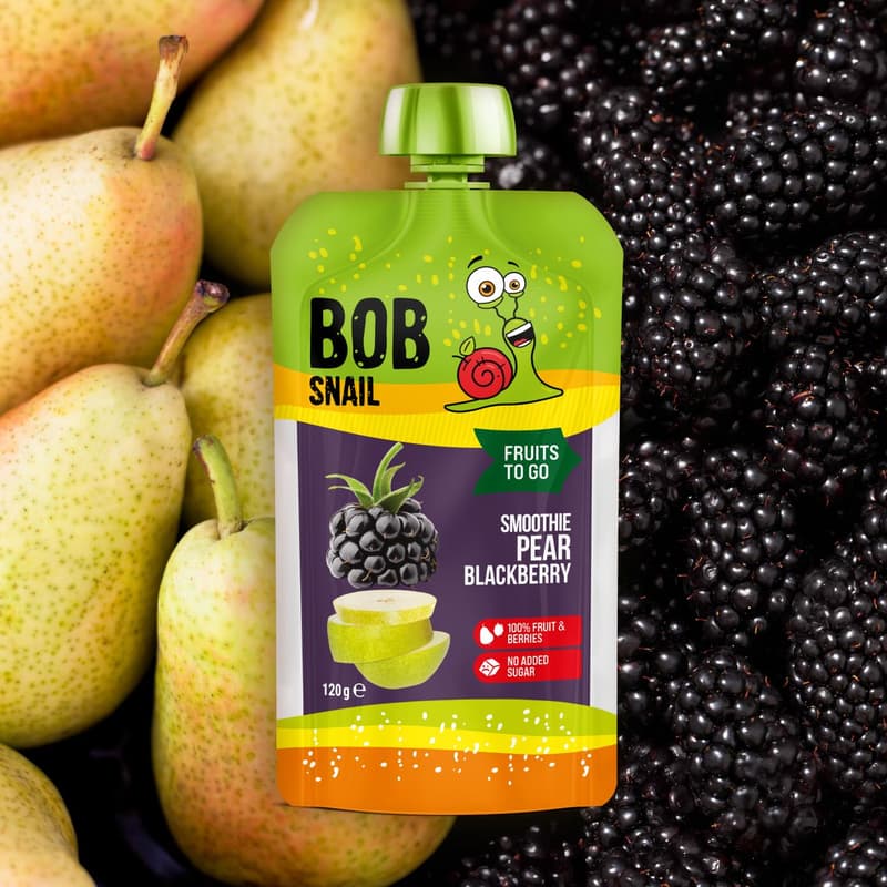 Šnek Bob Smoothie hruška a ostružina