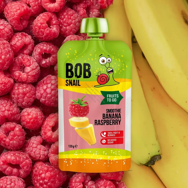 Snail BOB Smoothie banana-raspberry