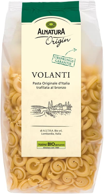 Alnatura BIO Volanti semolinové těstoviny ve tvaru šneků