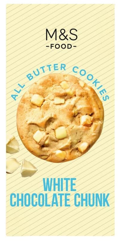 Marks & Spencer Butter biscuits with white chocolate chips