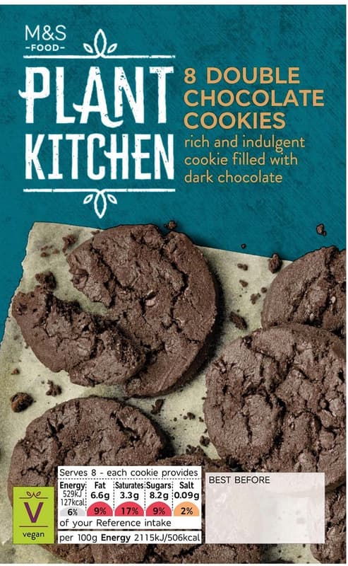 Marks & Spencer Chocolate cookies with dark chocolate pieces
