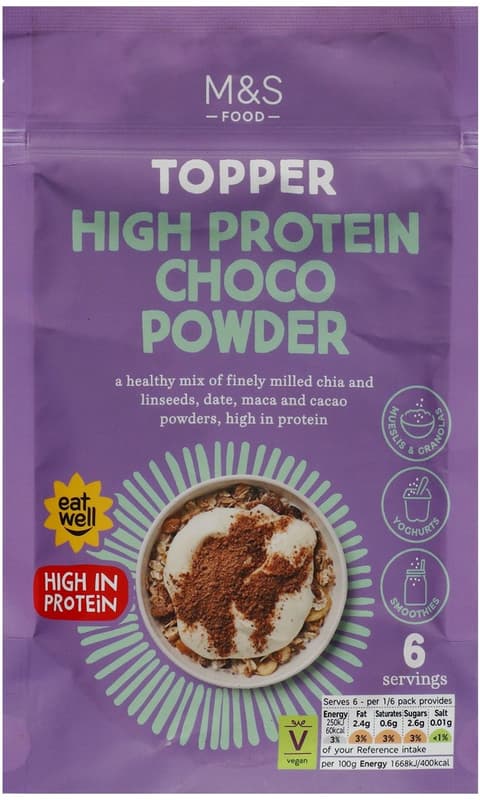 Marks & Spencer Cocoa, Date, and Maca Powder Blend with Ground Seeds