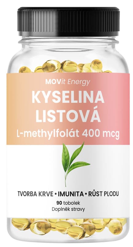 MOVit Folic acid L-methylfolate 400mcg tob.90