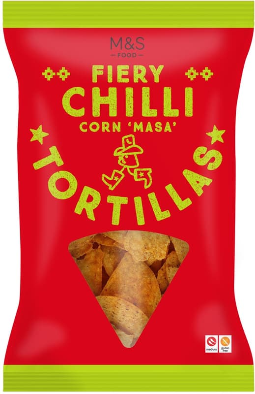 Marks & Spencer Chilli Flavoured Corn Tortilla Chips