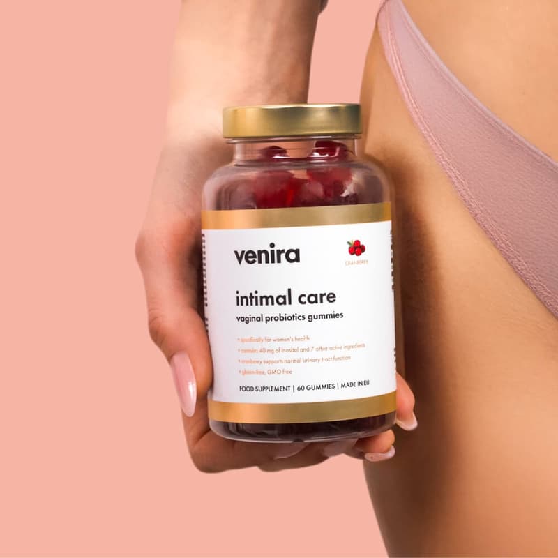Venira Intimal Care Vagin.Probiot.gumm.brus.60ks