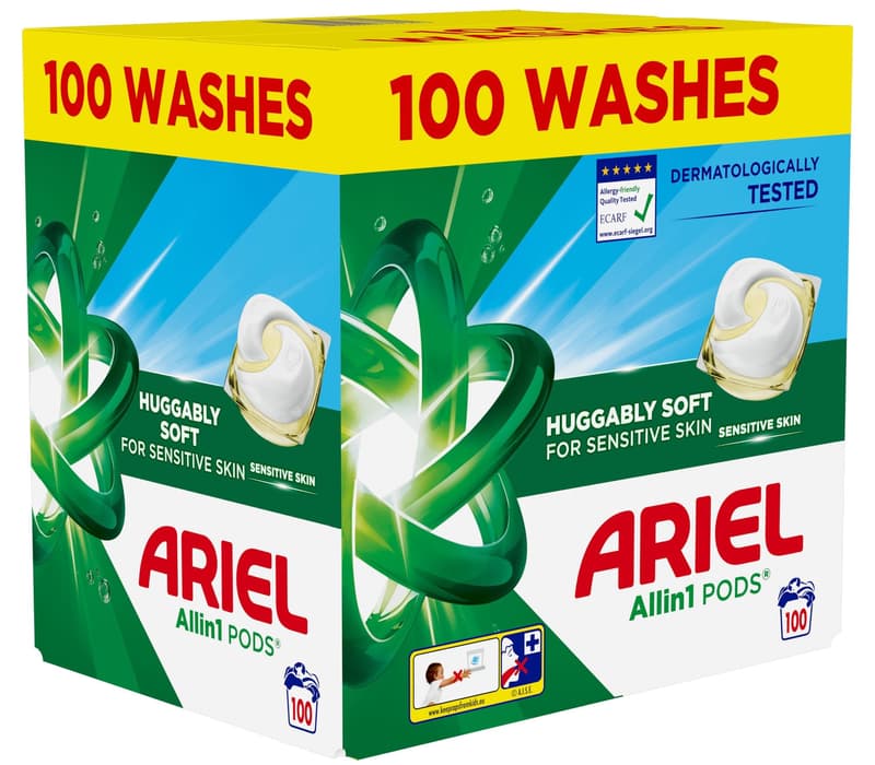Ariel Sensitive Allin1 + kapsle na praní