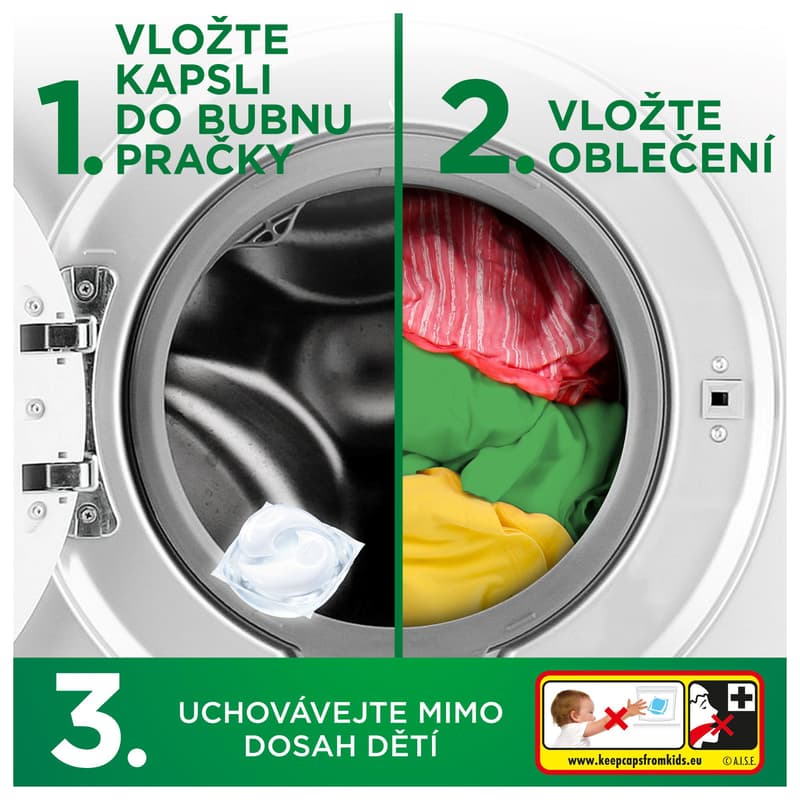 Ariel Sensitive Allin1 + kapsle na praní