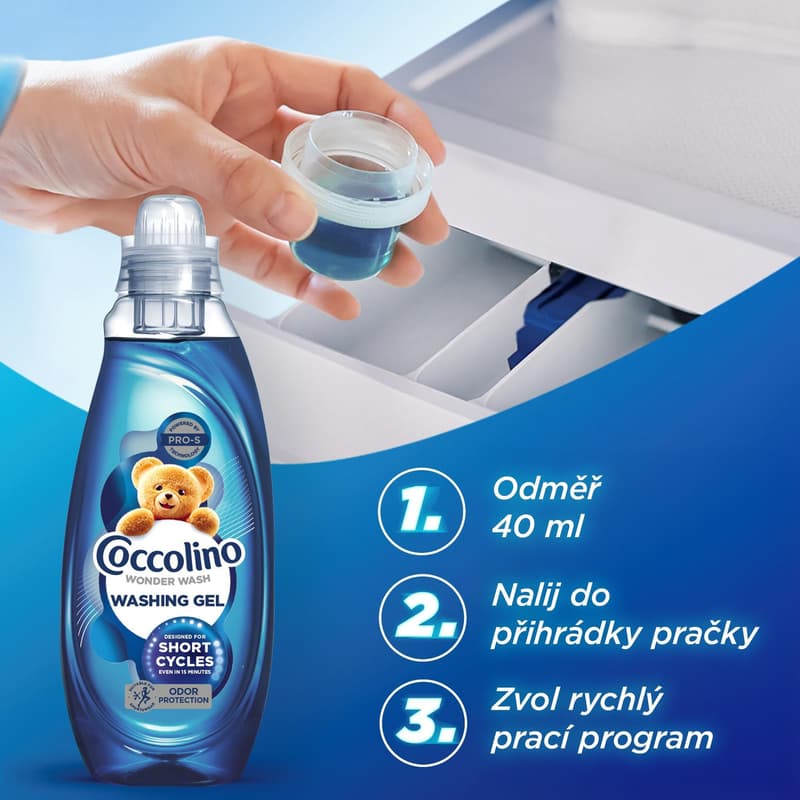 Coccolino Wonder Wash Odour Defy prací gel (1,48 l)