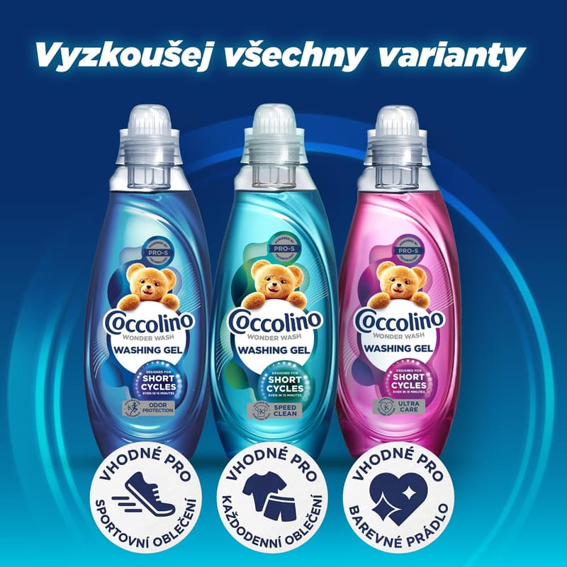 Coccolino Wonder Wash Odour Defy prací gel (1,48 l)