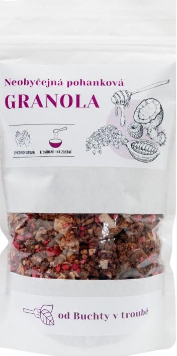Cukrárna Myšák Neobyčejná pohanková granola od Buchty v troubě