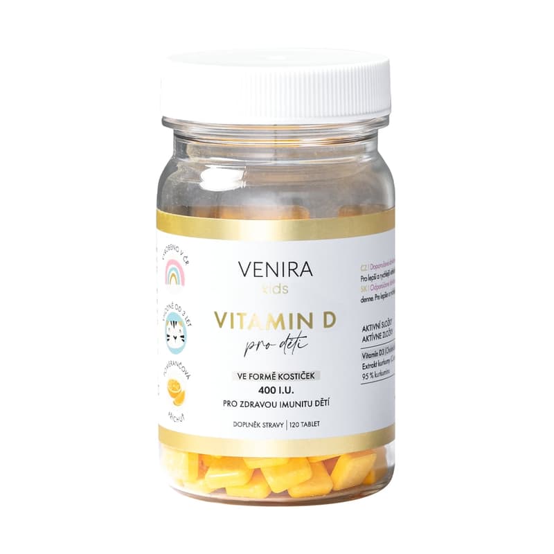 Venira kids Vitamin D orange tbl.120