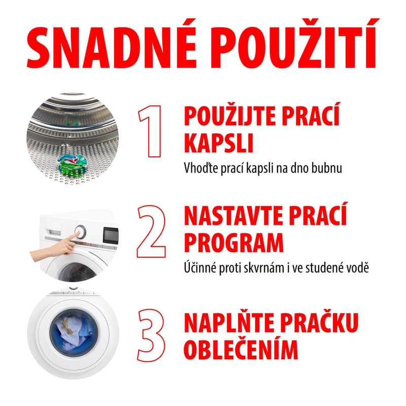 Persil Deep Clean 4v1 Discs Color prací kapsle
