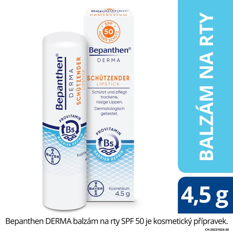 Bepanthen Derma balzám na rty SPF50 4.5g
