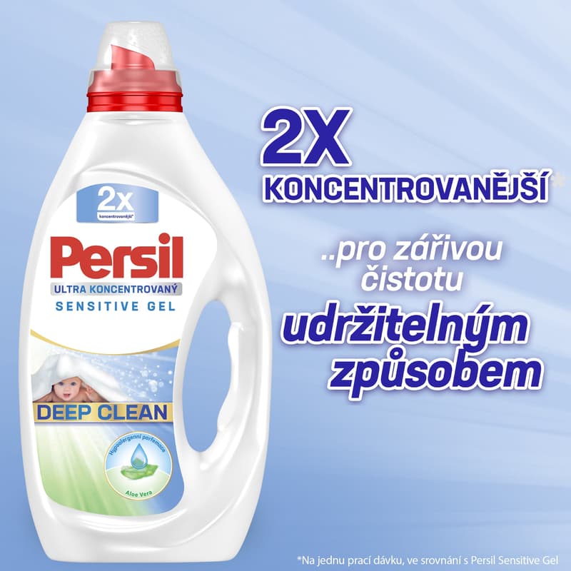 Persil Sensitive Ultra concentrated washing gel (2×1.24 l)