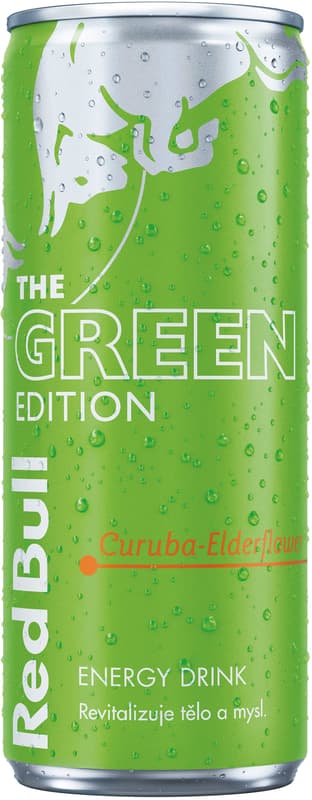 Red Bull Green curuba a bezový květ