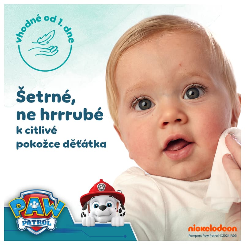 Pampers Harmonie Aqua dětské čisticí ubrousky 3×48 ks