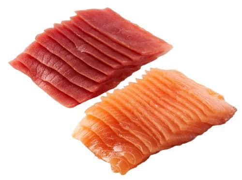 Oceans Losos a tuňák sashimi plátky (porce na sushi)