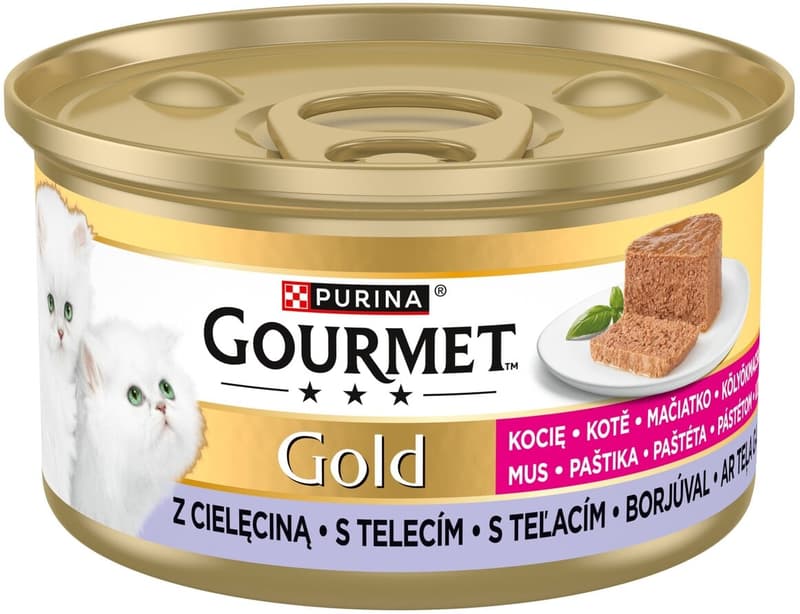 Gourmet Gold Kitten pâté with veal for cats