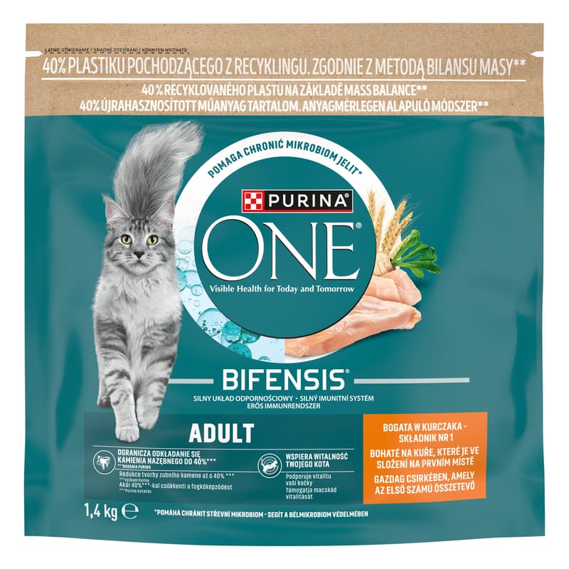 Purina ONE Bifensis Adult granule pro kočky kuře
