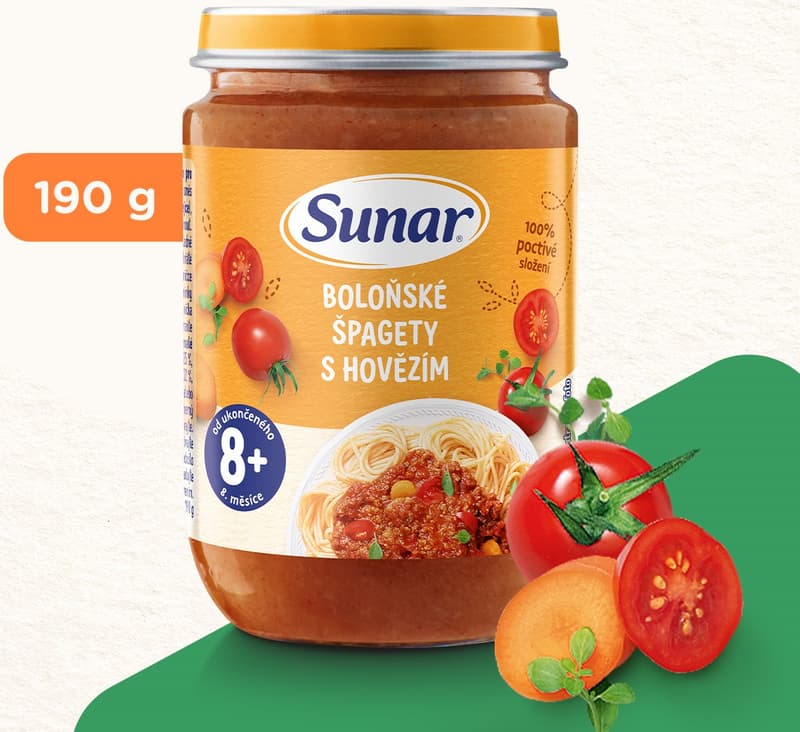 Sunar Příkrm špagety s boloňskou omáčkou