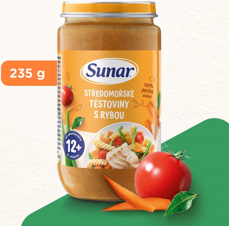 Sunar Příkrm středomořské těstoviny s rybou