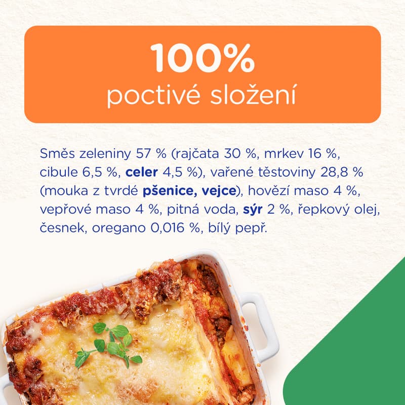 Sunar Příkrm lasagne s hovězím masem