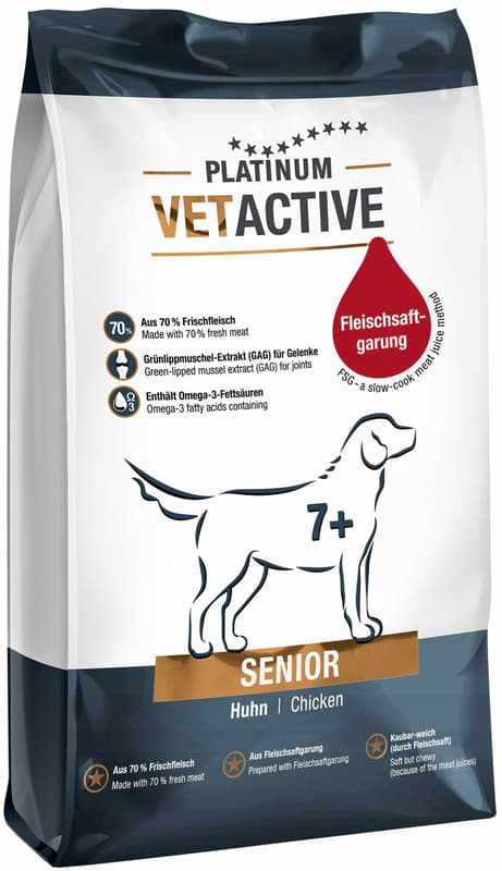 Platinum Natural VetActive Senior granulované krmivo pro psy
