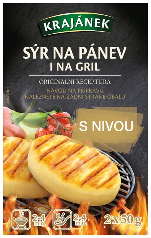Krajánek Sýr na pánev i na gril s nivou (2×50 g)