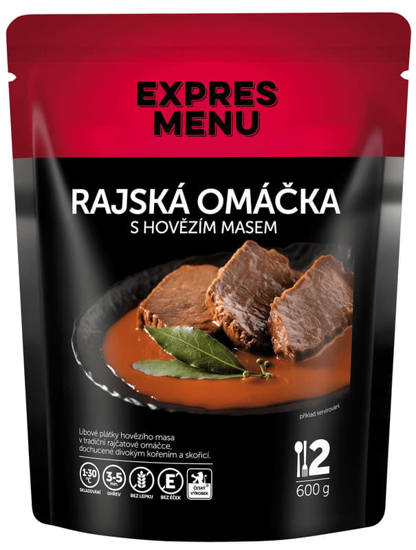 Expres Menu Rajská omáčka s hovězím (2 porce)