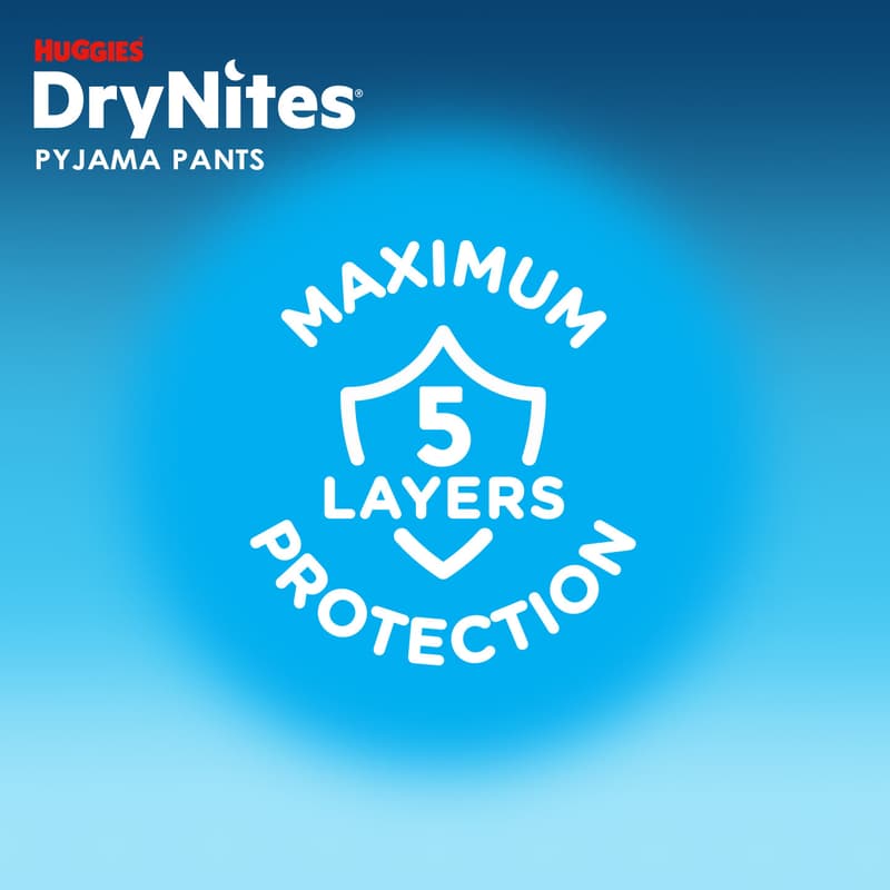 Huggies® DryNites Disposable Nighttime Panties for Boys M (17-30 kg)