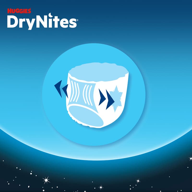 Huggies® DryNites Disposable Nighttime Panties for Boys M (17-30 kg)